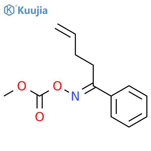 4-PENTEN-1-ONE, 1-PHENYL-, O-(METHOXYCARBONYL)OXIME structure