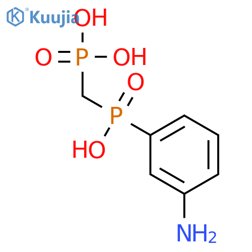 PHOSPHONIC ACID, [[(3-AMINOPHENYL)HYDROXYPHOSPHINYL]METHYL]- structure
