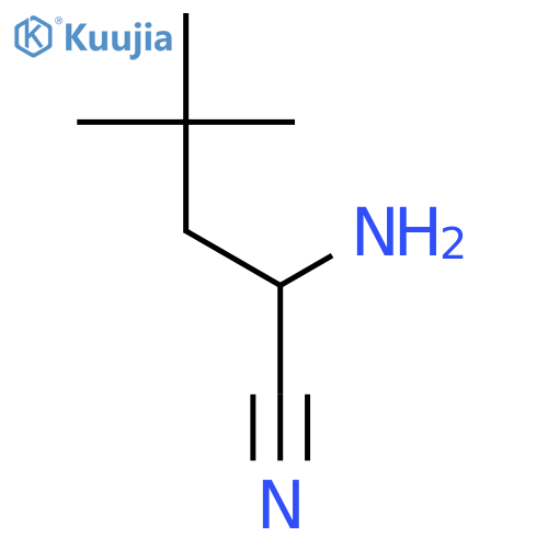 Pentanenitrile, 2-amino-4,4-dimethyl- structure