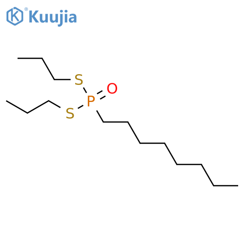 Phosphonodithioic acid, octyl-, S,S-dipropyl ester structure