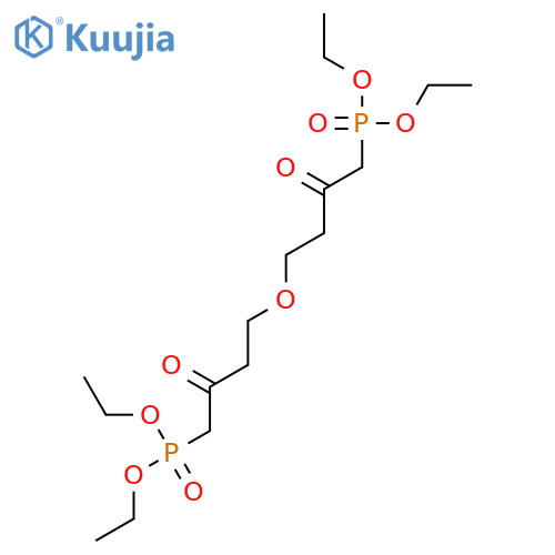 Phosphonic acid, [oxybis(2-oxo-4,1-butanediyl)]bis-, tetraethyl ester structure