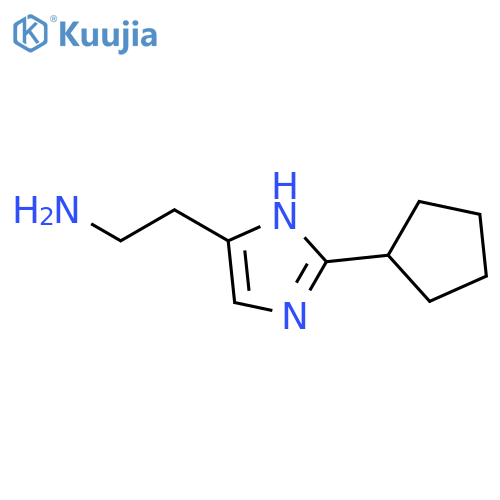 1H-Imidazole-4-ethanamine,  2-cyclopentyl-  (9CI) structure
