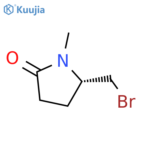 2-Pyrrolidinone, 5-(bromomethyl)-1-methyl-, (5S)- structure