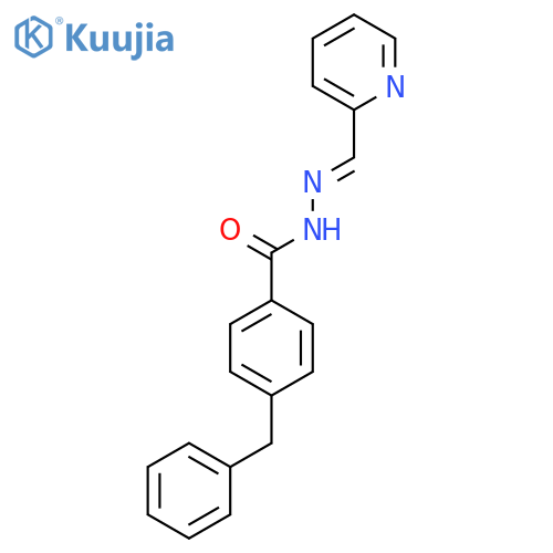 BENZOIC ACID, 4-(PHENYLMETHYL)-, (2-PYRIDINYLMETHYLENE)HYDRAZIDE structure