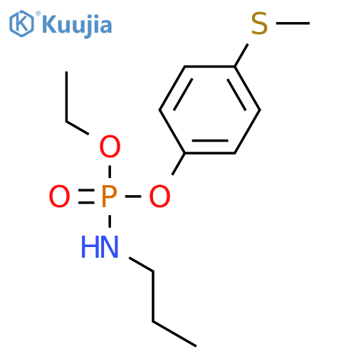 PHOSPHORAMIDIC ACID, PROPYL-, ETHYL 4-(METHYLTHIO)PHENYL ESTER structure