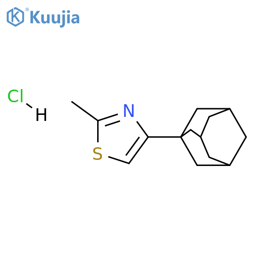 4-(adamantan-1-yl)-2-methyl-1,3-thiazole hydrochloride structure
