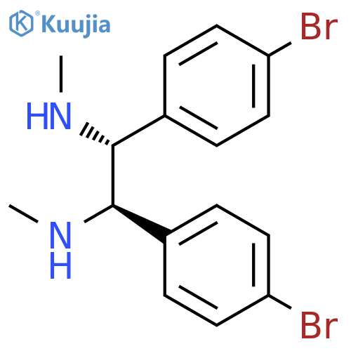 1,2-ETHANEDIAMINE, 1,2-BIS(4-BROMOPHENYL)-N,N'-DIMETHYL-, (1R,2R)- structure
