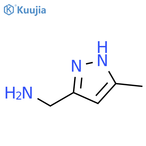 (5-Methyl-1H-pyrazol-3-yl)methanamine structure