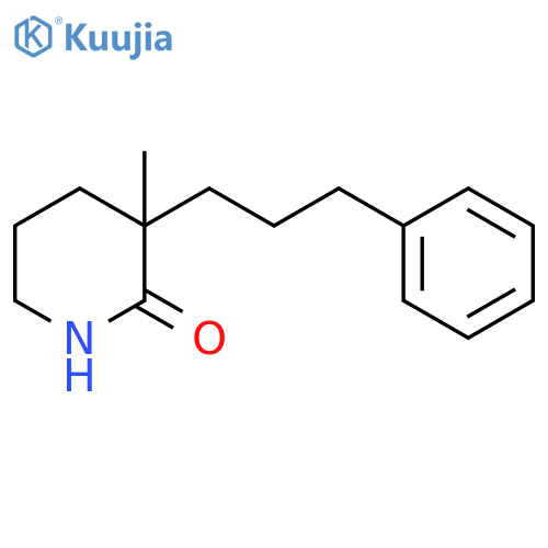 2-Piperidinone, 3-methyl-3-(3-phenylpropyl)- structure