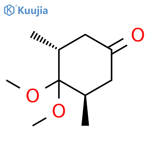 Cyclohexanone, 4,4-dimethoxy-3,5-dimethyl-, (3R,5R)- structure