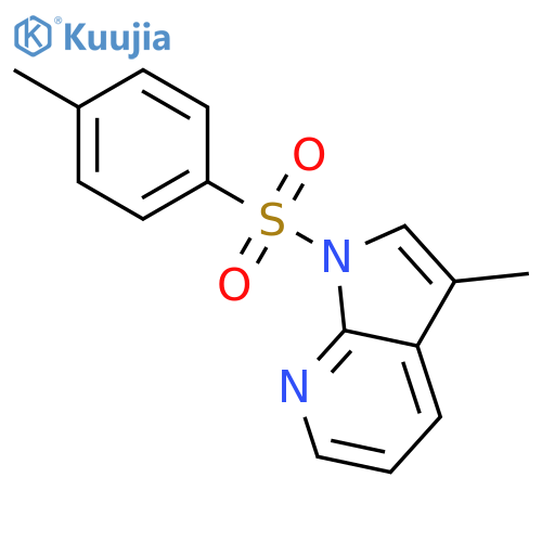 1H-Pyrrolo[2,3-b]pyridine, 3-methyl-1-[(4-methylphenyl)sulfonyl]- structure