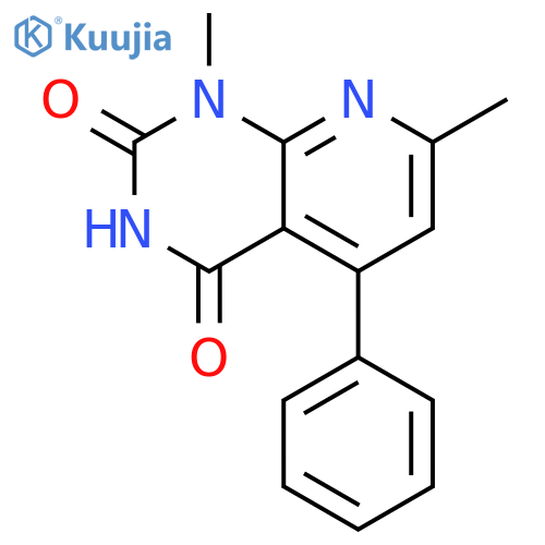 Pyrido[2,3-d]pyrimidine-2,4(1H,3H)-dione, 1,7-dimethyl-5-phenyl- structure