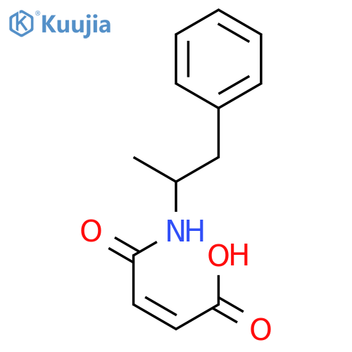 2-Butenoic acid, 4-[(1-methyl-2-phenylethyl)amino]-4-oxo-, (Z)- structure