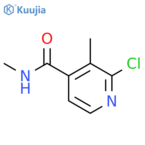 4-PYRIDINECARBOXAMIDE, 2-CHLORO-N,3-DIMETHYL- structure