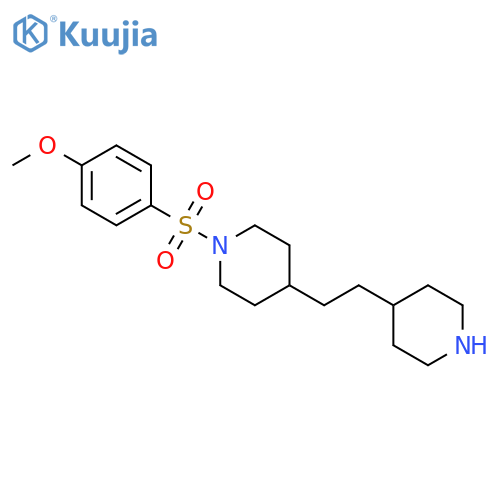 PIPERIDINE, 1-[(4-METHOXYPHENYL)SULFONYL]-4-[2-(4-PIPERIDINYL)ETHYL]- structure