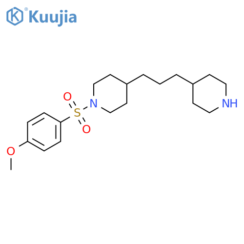 PIPERIDINE, 1-[(4-METHOXYPHENYL)SULFONYL]-4-[3-(4-PIPERIDINYL)PROPYL]- structure