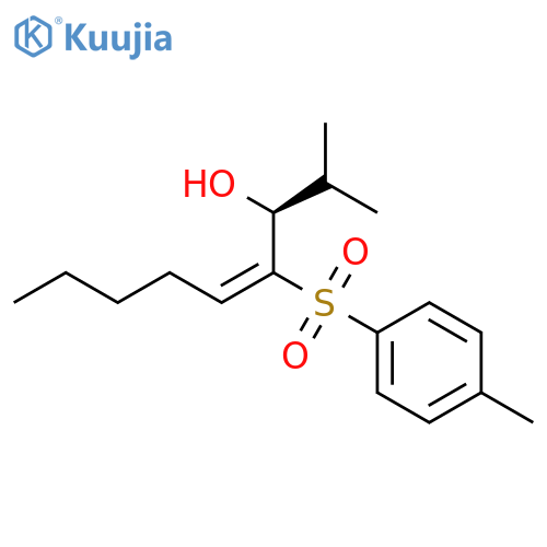 4-NONEN-3-OL, 2-METHYL-4-[(4-METHYLPHENYL)SULFONYL]-, (3S,4E)- structure