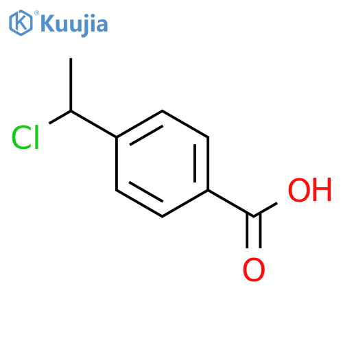 4-(1-Chloroethyl)benzoic acid structure