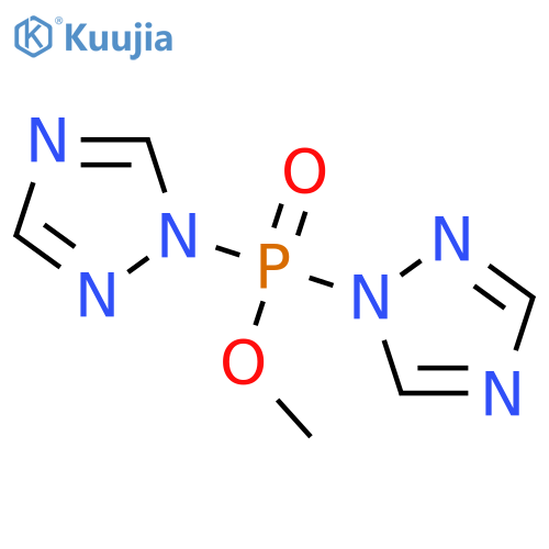 Phosphinic acid, bis(1H-1,2,4-triazol-1-yl)-, methyl ester structure