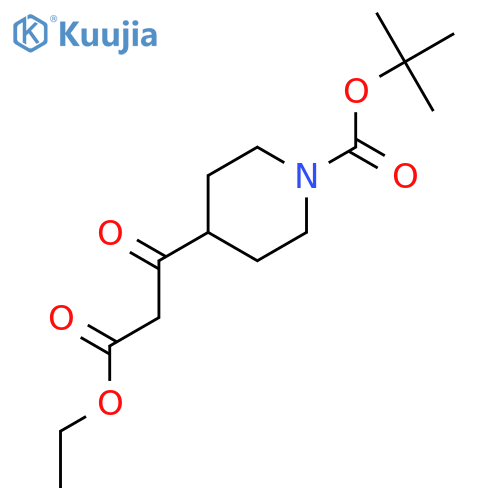 tert-butyl 4-(3-ethoxy-3-oxopropanoyl)piperidine-1-carboxylate structure