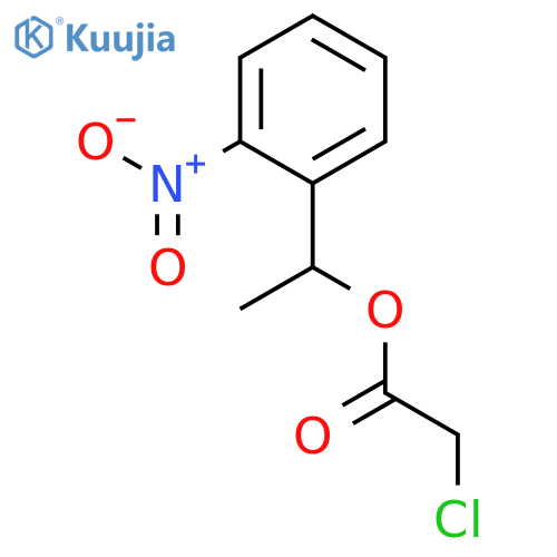 Acetic acid, chloro-, 1-(2-nitrophenyl)ethyl ester structure