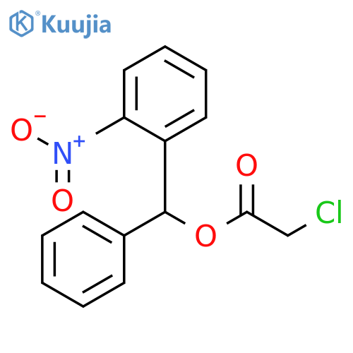 Acetic acid, chloro-, (2-nitrophenyl)phenylmethyl ester structure