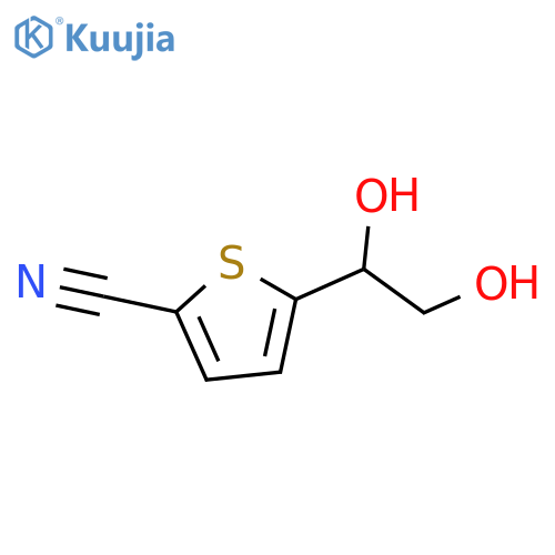 5-(1,2-dihydroxyethyl)thiophene-2-carbonitrile structure