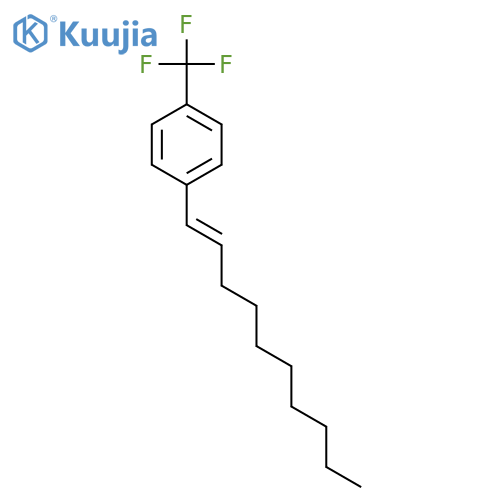 Benzene, 1-(1E)-1-decenyl-4-(trifluoromethyl)- structure