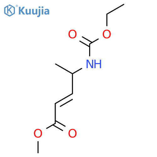 2-Pentenoic acid, 4-[(ethoxycarbonyl)amino]-, methyl ester, (2E)- structure