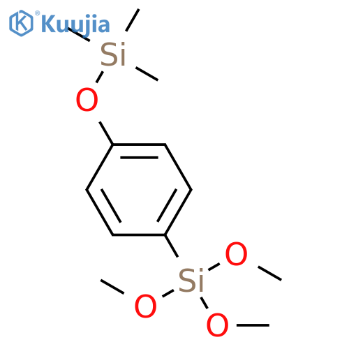 Silane, trimethoxy[4-[(trimethylsilyl)oxy]phenyl]- structure