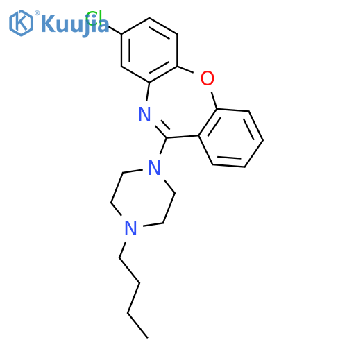 DIBENZ[B,F][1,4]OXAZEPINE, 11-(4-BUTYL-1-PIPERAZINYL)-8-CHLORO- structure