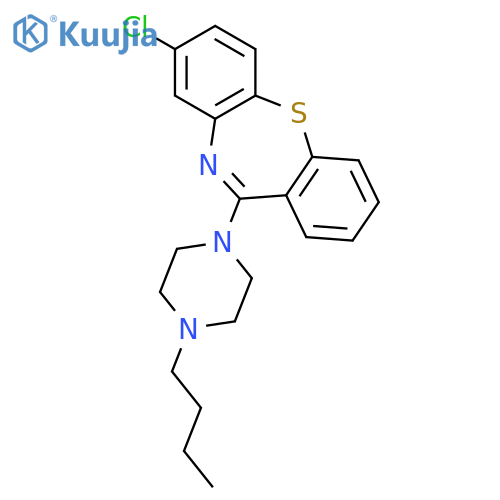 Dibenzo[b,f][1,4]thiazepine, 11-(4-butyl-1-piperazinyl)-8-chloro- structure