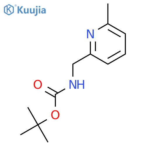 tert-Butyl ((6-methylpyridin-2-yl)methyl)carbamate structure
