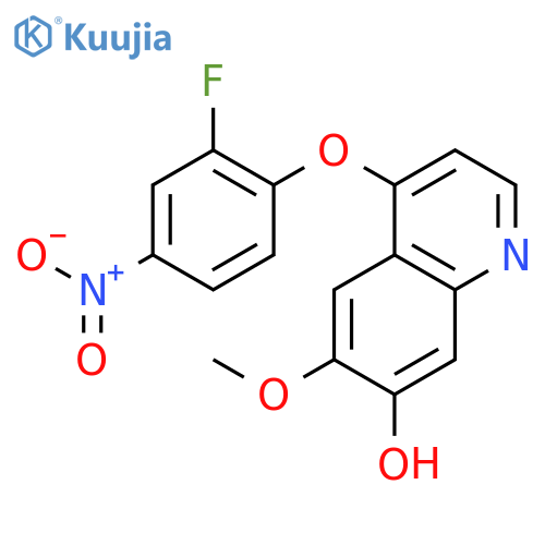 4-(2-Fluoro-4-nitrophenoxy)-7-hydroxy-6-methoxyquinoline structure