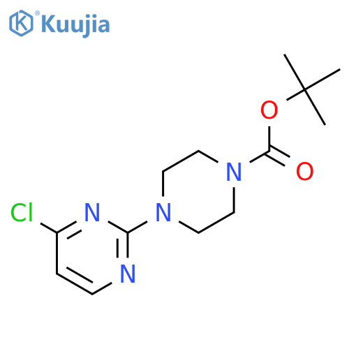 Tert-butyl 4-(4-chloropyrimidin-2-yl)piperazine-1-carboxylate structure