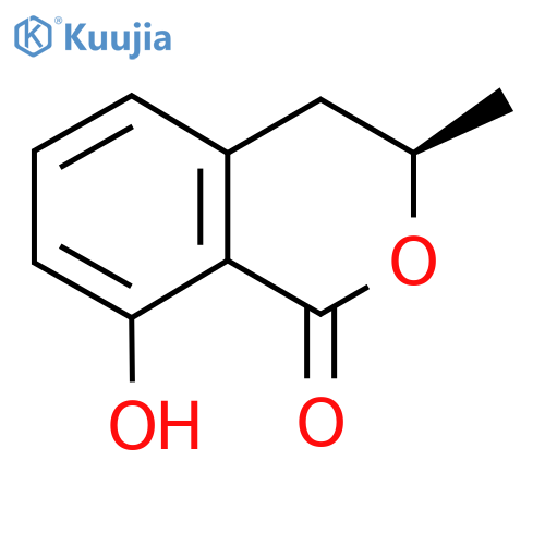(3R)-8-hydroxy-3-methyl-3,4-dihydro-1H-2-benzopyran-1-one structure
