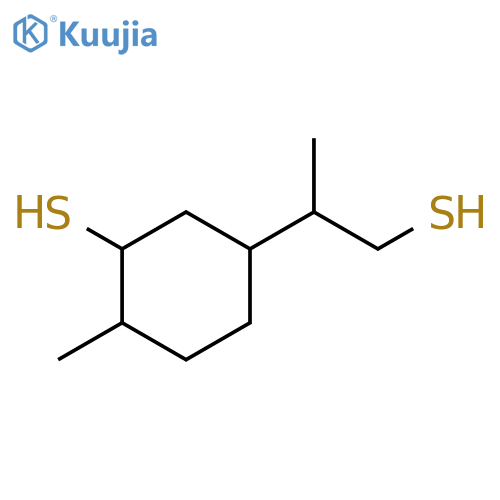 2-methyl-5-(1-sulfanylpropan-2-yl)cyclohexane-1-thiol structure