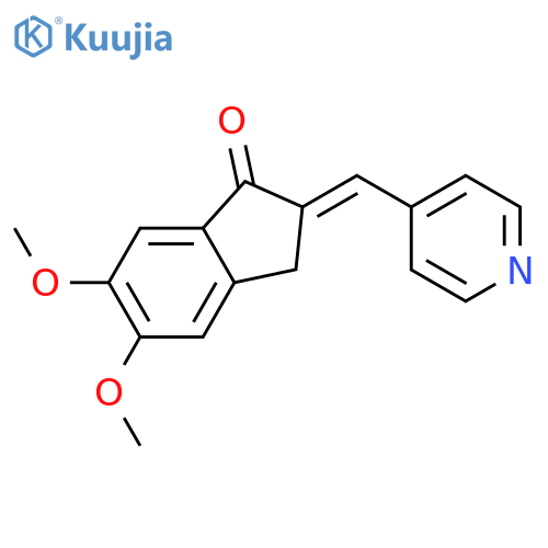 5,6-Dimethoxy-2-(4-pyridylmethylene)-1-indanone (Donepezil Impurity) structure