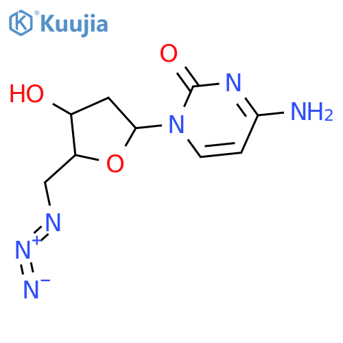 5’-Azido-2’,5’-dideoxycytidine structure