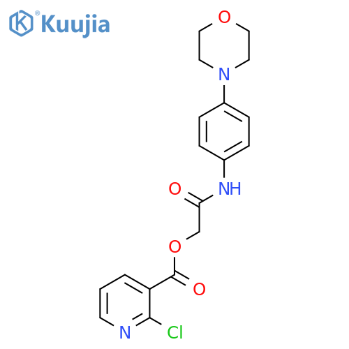 {[4-(Morpholin-4-yl)phenyl]carbamoyl}methyl 2-chloropyridine-3-carboxylate structure