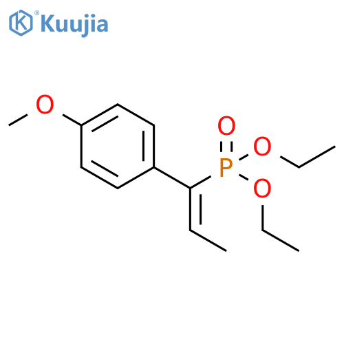 PHOSPHONIC ACID, [(1E)-1-(4-METHOXYPHENYL)-1-PROPENYL]-, DIETHYL ESTER structure