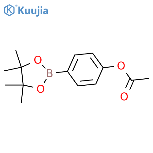 4-(4,4,5,5-Tetramethyl-1,3,2-dioxaborolan-2-yl)phenyl acetate structure