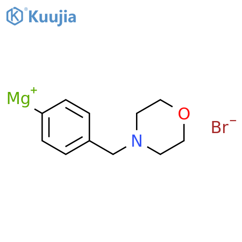 [4-(4-Morpholinylmethyl)phenyl]magnesium bromide structure