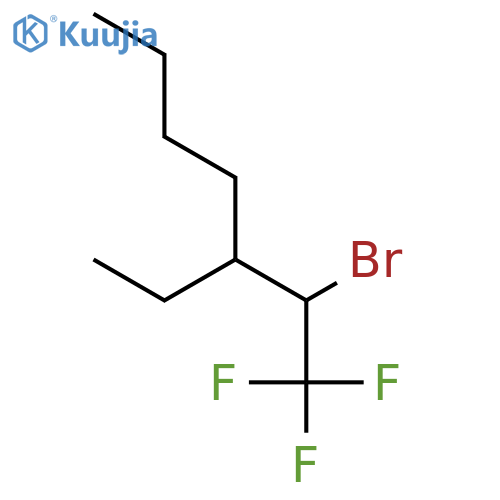 Heptane, 2-bromo-3-ethyl-1,1,1-trifluoro- structure
