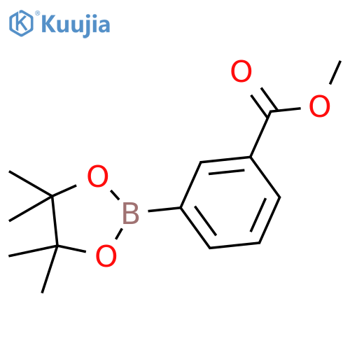methyl 3-(4,4,5,5-tetramethyl-1,3,2-dioxaborolan-2-yl)benzoate structure