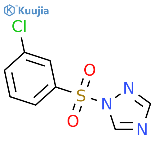 1H-1,2,4-Triazole, 1-[(3-chlorophenyl)sulfonyl]- structure
