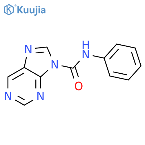 9H-PURINE-9-CARBOXAMIDE, N-PHENYL- structure