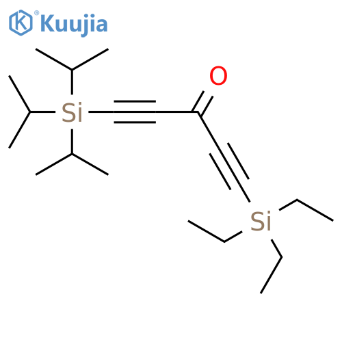 1,4-Pentadiyn-3-one, 1-(triethylsilyl)-5-[tris(1-methylethyl)silyl]- structure