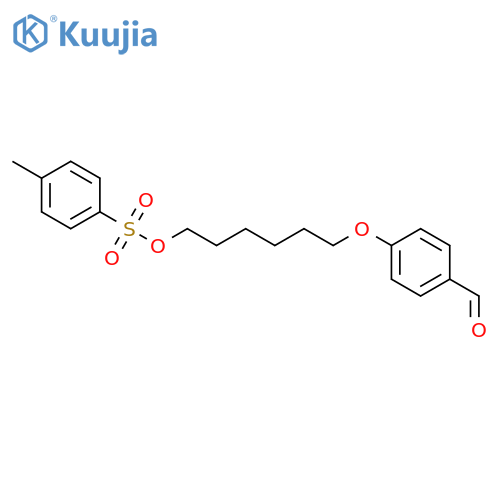BENZALDEHYDE, 4-[[6-[[(4-METHYLPHENYL)SULFONYL]OXY]HEXYL]OXY]- structure