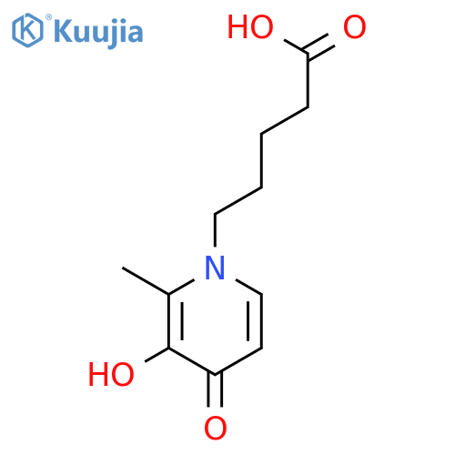 1(4H)-Pyridinepentanoic acid, 3-hydroxy-2-methyl-4-oxo- (9CI) structure